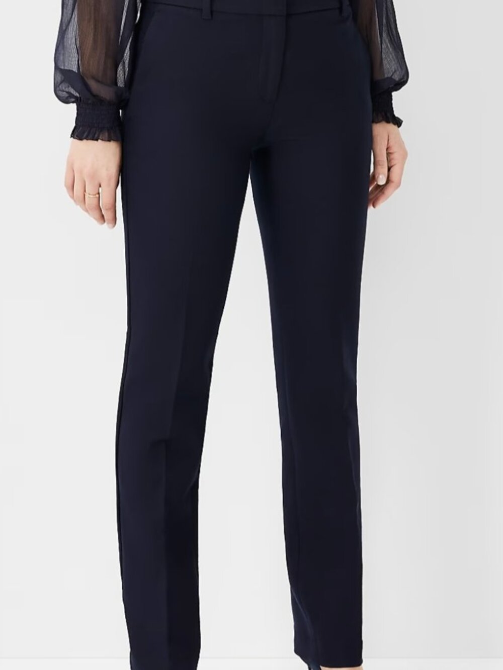 Ann Taylor navy blue pants, size 8, Sophia - curvy fit